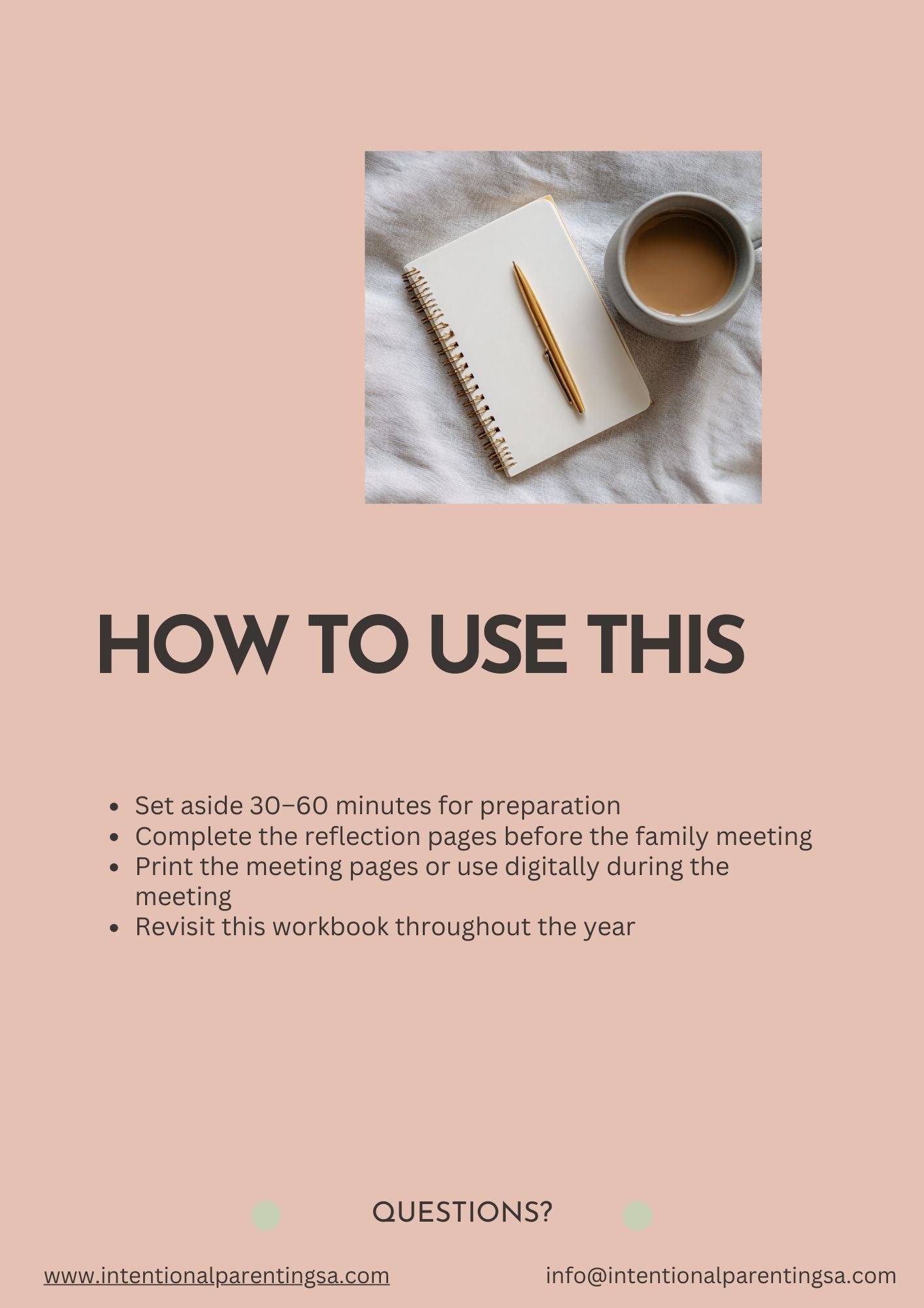 The Intentional Family Meeting Workbook